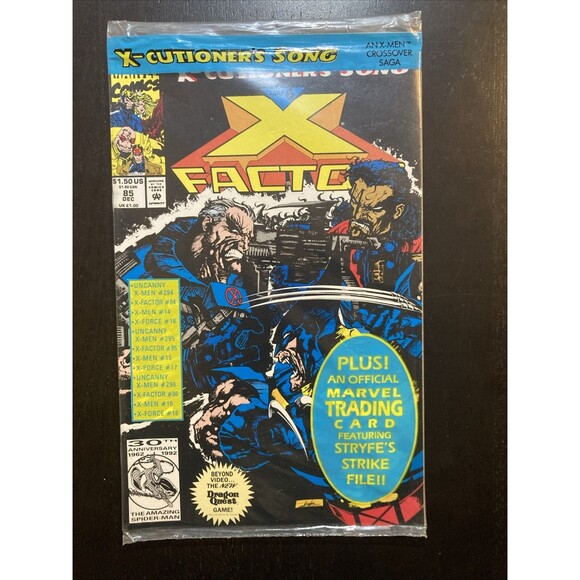 X-Factor No. 85 & 86 SEALED with Trading Cards Marvel Comics (1992) - Picture 5 of 7